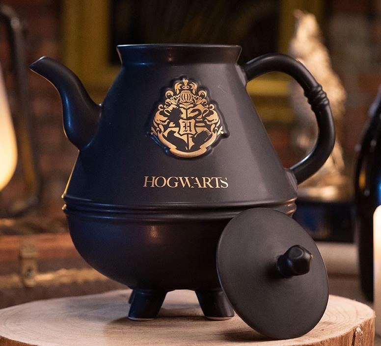 Harry Potter - Teapot - With Hogwarts Cauldrons Set