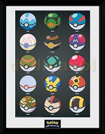 Pokemon - Framed Poster Pokeballs