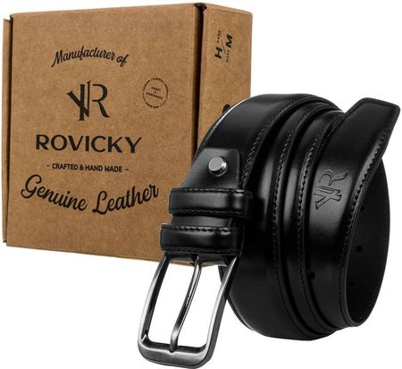 Pasek czarny handmade Rovicky RPM-27-PUM BLACK