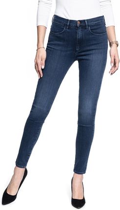 SPODNIE DAMSKIE WRANGLER HIGH RISE SKINNY SOLAR BLUE W27HJC11J