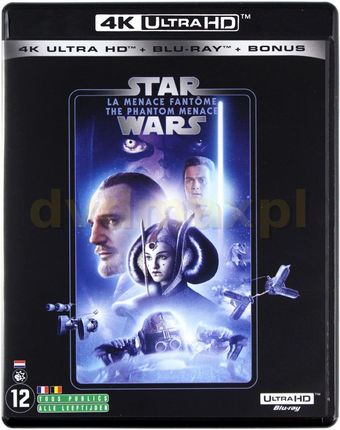 Star Wars: Episode I - The Phantom Menace (Gwiezdne wojny: Część I - Mroczne widmo) [Blu-Ray 4K]+[Blu-Ray]