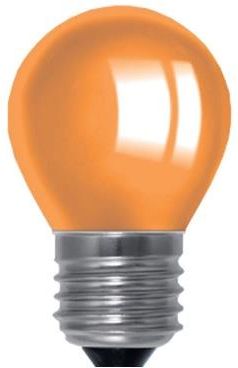 Żarówka LED dekoracyjna E27 G45 1W pomarańczowa 70lm - POL-G45 E27 1W O