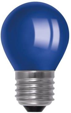 Żarówka LED dekoracyjna E27 G45 1W niebieska 70lm - POL-G45 E27 1W BLU