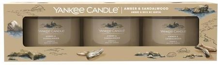 Yankee Candle Amber & Sandalwood świece mini 3 szt