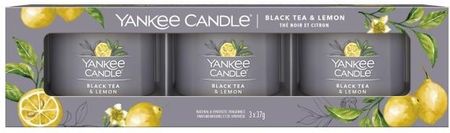 Yankee Candle Black Tea & Lemon świece mini 3 szt