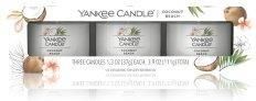 Yankee Candle Coconut Beach świece mini 3 szt