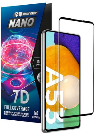 Crong 7D Nano Flexible Glass Szkło hybrydowe 9H na cały ekran Samsung Galaxy A53