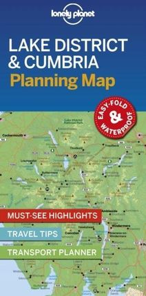 Lonely Planet Lake District+cumbria Planning Map -
