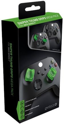 Gioteck Sniper Mega Pack Thumb Grips - Black/Green - Xbox Series