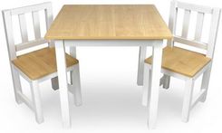 Drewniany stolik z krzesełkami dla dzieci Sapphire Kids SK-45