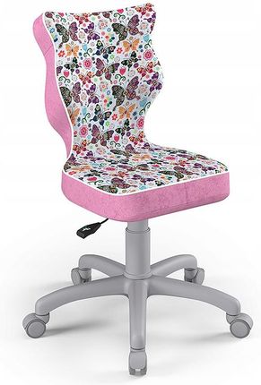 Entelo Krzesło dziecięce Petit GY Storia rozmiar 3 (119-142 cm) motylki różowe