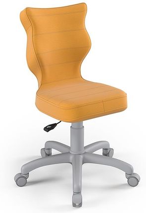 Entelo Krzesło dziecięce Petit GY Velvet rozmiar 4 (133-159 cm) żółte