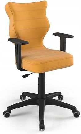 Entelo Krzesło młodzieżowe Duo BK Velvet rozmiar 6 (159-188 cm) żółte