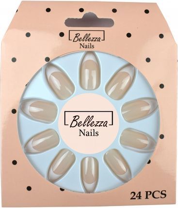 Bellezza Nails Tipsy Paznokcie Sztuczne Ombre 24Szt. Zf4