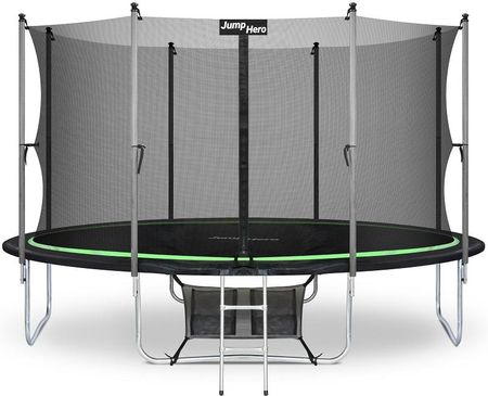 Jump Hero Trampolina Ogrodowa Z Siatką Wewnętrzną 427Cm 14Ft