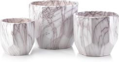 Affek Design Zestaw 3 Doniczek Neva Marble (Htye259 (Htye2596)