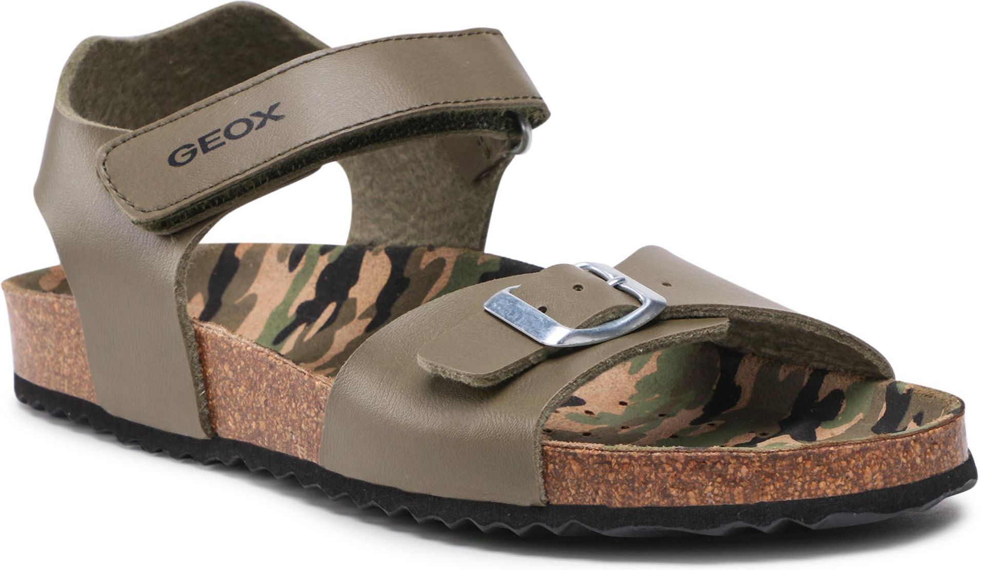 Sandały GEOX - J Ghita B. B J028LB 000BC C0498 S Military/Black - Ceny ...