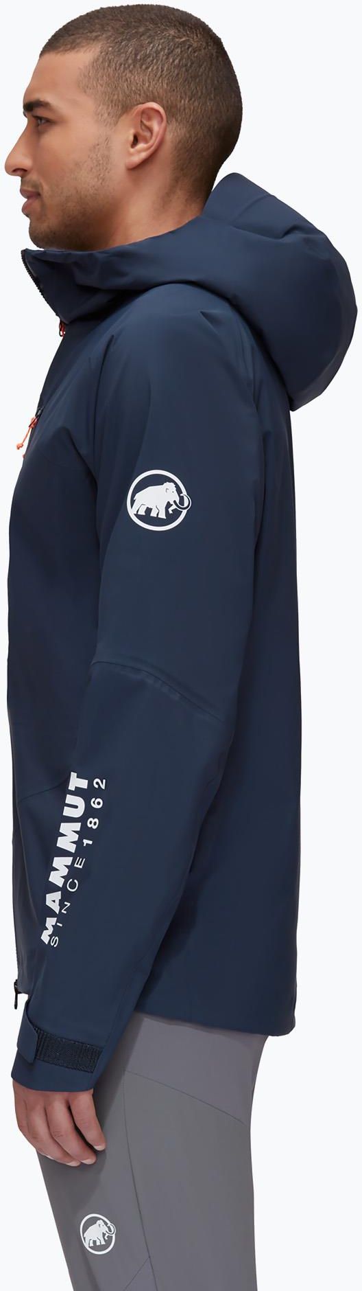 Mammut 160 Years Taiss Hardshell Hooded Jacket Men Niebieski - zdjęcie 17 Mammut 160 Years Taiss Hardshell Hooded Jacket Men Niebieski