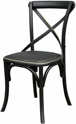Belldeco Krzesło Drewniane Czarne Bari 6875