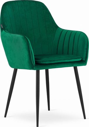 Leobert Krzesło Lugo   Aksamit Zielony   Nogi Czarne x2   8931301