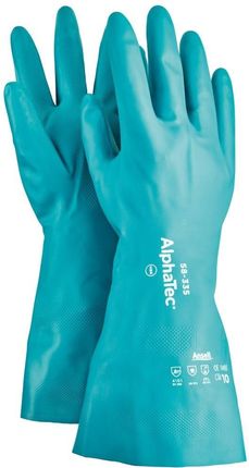 Rękawice AlphaTec 58-335, nitryl, zielone, rozmiar 8 (12 par)
