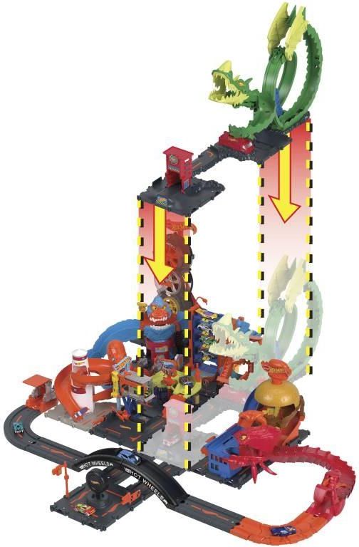 Hot Wheels City Pętla Smoka HDP03 - zdjęcie 4 Hot Wheels City Pętla Smoka HDP03