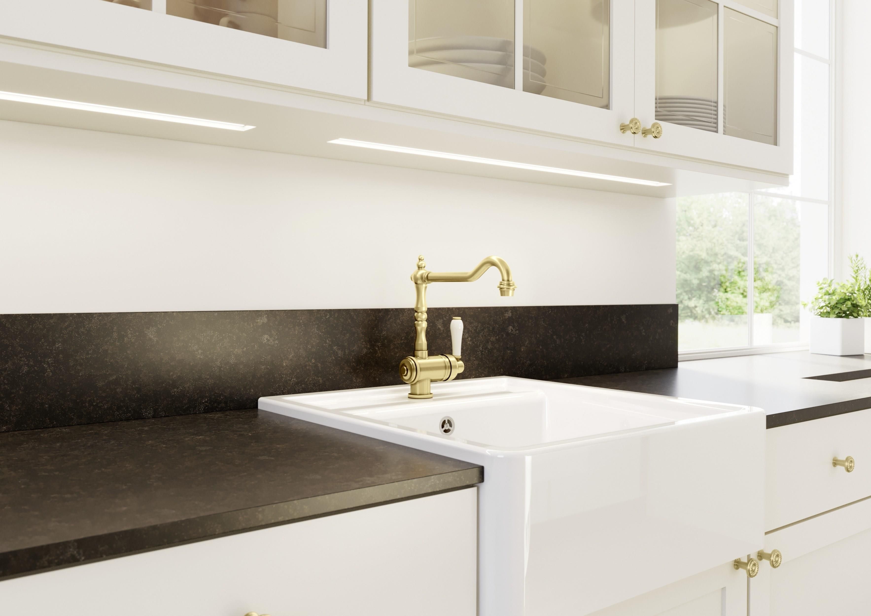 Blanco Tradon Satin Gold (526688) - Bateria kuchenna, typ Stojące ...