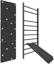 Zdjęcie MAŁPISZON drabinka gimnastyczna Start Plus + ścianka wspinaczkowa czarny - Ryglice