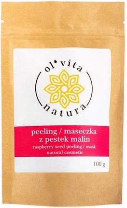 Olvita Natura Peeling maseczka Z Pestek Malin 100G