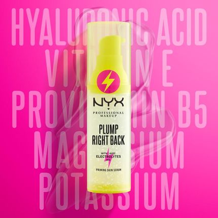 NYX Professional Makeup Plump Right Back Plump Serum And Primer Can't Stop Won't Stop baza pod podkład o długotrwałym działaniu 30ml - zdjęcie 6