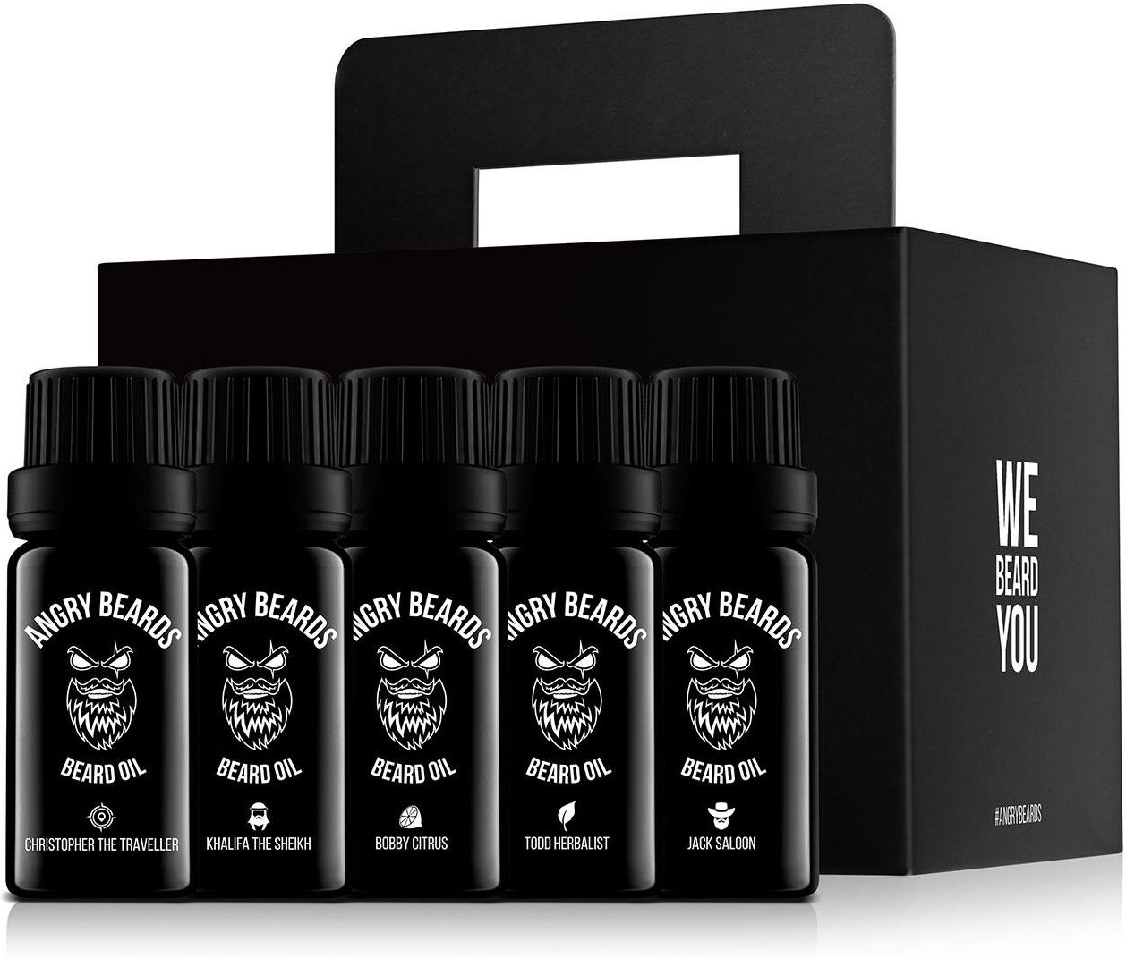 Zestaw Kosmetyków Dla Mężczyzny Angry Beards Original Beard Oil 5 Pack ...