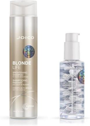 Joico Blonde Life zestaw do włosów rozjaśnianych i farbowanych na blond szampon, olejek