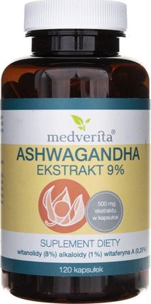 MEDVERITA Ashwagandha ekstrakt 9% 120 kaps