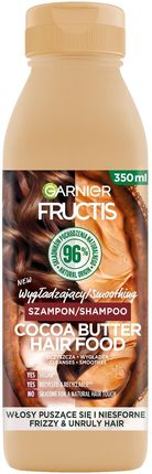 Garnier Fructis Cocoa Butter Hair Food Wygładzający Szampon 350 ml