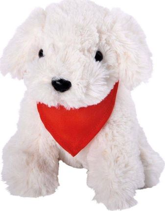 Upominkarnia Pluszowy Pies Benni, Biały, Czerwony