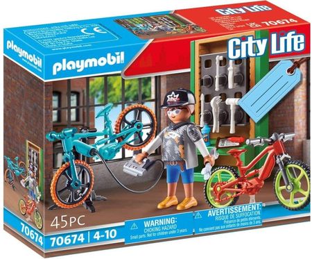 Playmobil 70674 City Life Zestaw Upominkowy "Serwis Rowerówel.Ektrycznych"