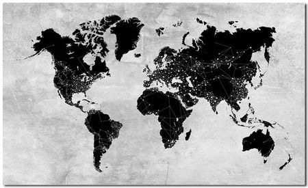 Obraz Xxl Mapa Świata 3 120X70Cm Na Płótnie Duży 11764211088