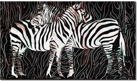 Obraz Zebra 2 120X70Cm Na Płótnie Zebry Piękny 11764566953