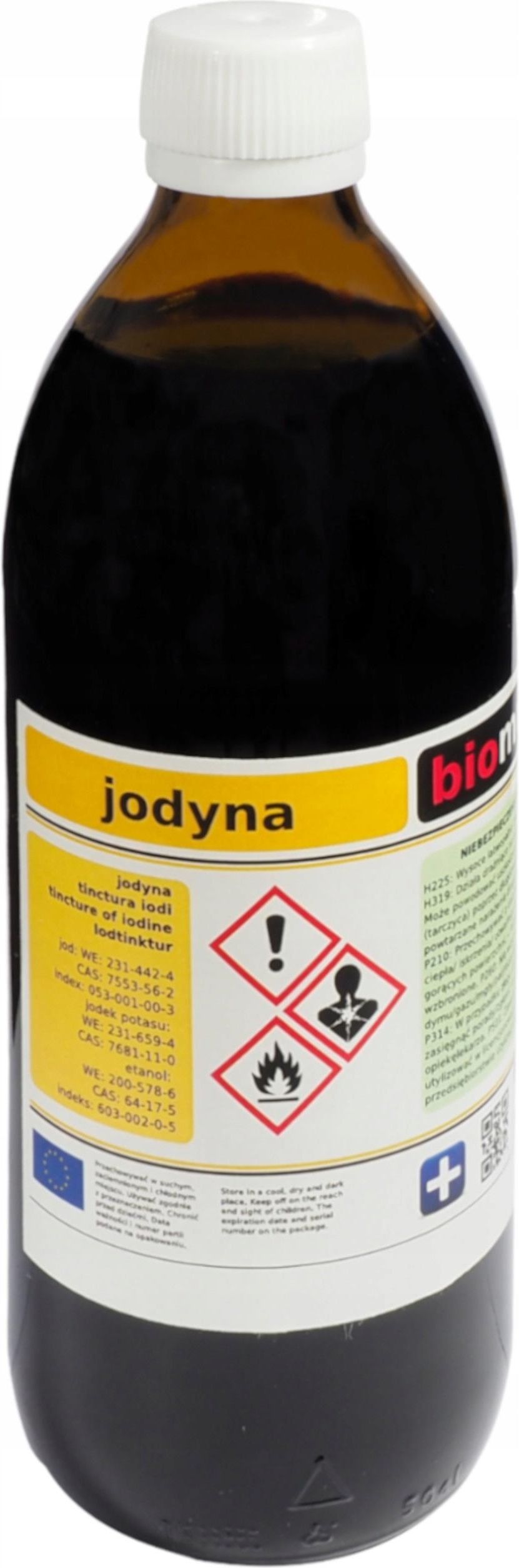Jodyna 3% Roztwór Alkoholowy Jodu 500Ml Biomus - ceny i opinie - Ceneo.pl