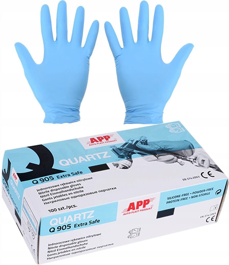Drobne akcesoria medyczne App Rękawiczki Nitrylowe Quartz Extra Safe