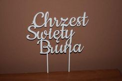 Zdjęcie Wajdrew Topper na tort Chrzest Święty imię - Trzebinia