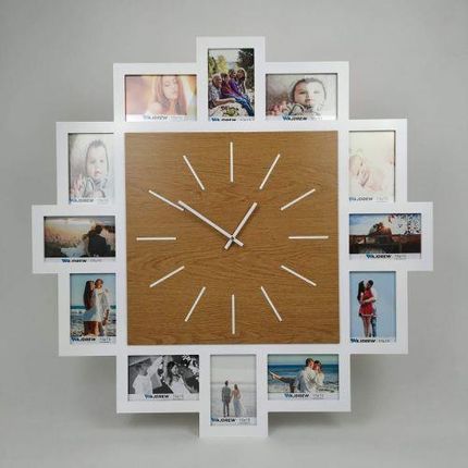 Wajdrew Multirama ramka na zdjęcia z zegarem 12 zdjęć salon pokój prezent