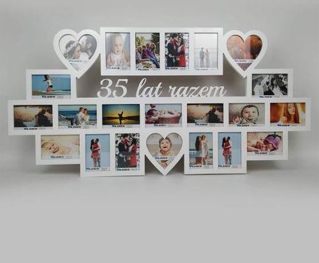 Wajdrew Multirama ile lat razem ramka na zdjęcia 22 zdjęć serca walentynki rocznica,
