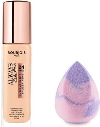 Bourjois Always Fabulous Kryjący podkład do twarzy 30ml + Boho-Beauty Blender Medium Cut Lilac Rose 106 MD22