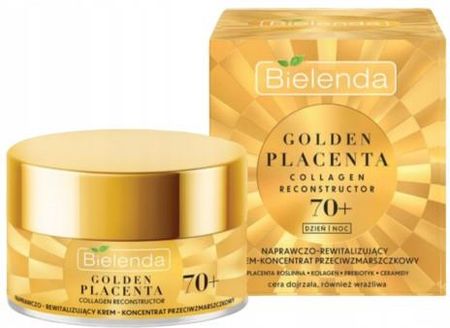 Krem Bielenda Golden Placenta 70+ Naprawczo-Rewitalizujący na dzień i noc 50ml