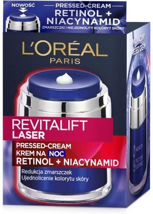 Krem L'Oreal Paris Revitalift Laser Pressed Cream Retinol i Niacynamid na noc 50ml