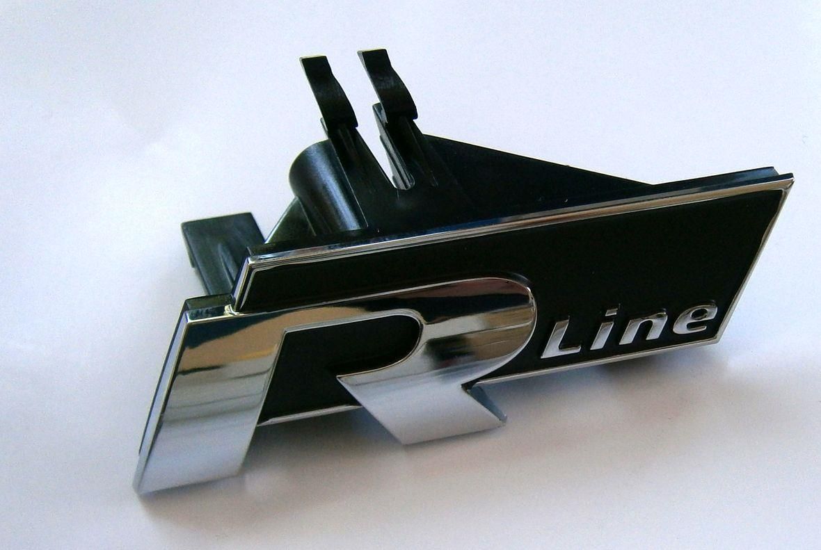 Pokrowiec samochodowy VOLKSWAGEN ORYGINALNY NAPIS EMBLEMAT VW R-LINE ...