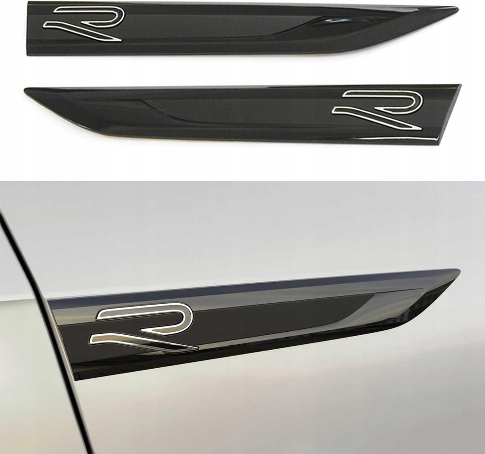 Pokrowiec samochodowy VOLKSWAGEN VW RLINE R LINE EMBLEMAT ZNACZEK GOLF ...
