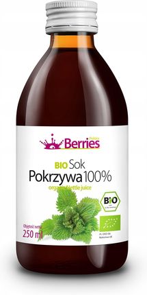 Berries Polska Sok Bio Pokrzywa 100% Wyciskany Z Pokrzywy 250Ml