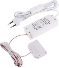 DESIGN LIGHT Zasilacz LED 12W STANDARD PLUS U12-012-SP-2B1-206B, 12VDC prz. wej 2m biały z wył PC1, prz wyj. 2m z 6 pkt mini amp